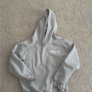White Fox Women's Gray Hoodie